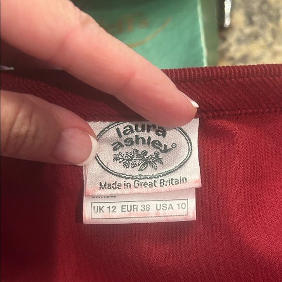 Vintage RARE Laura Ashley Sz 10 Red Double-Breasted Sailor Dress GVC - Picture 7 of 11